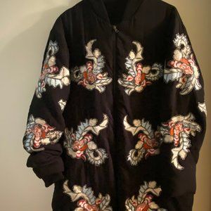 Exquisite hand made embroidery nail bead coat